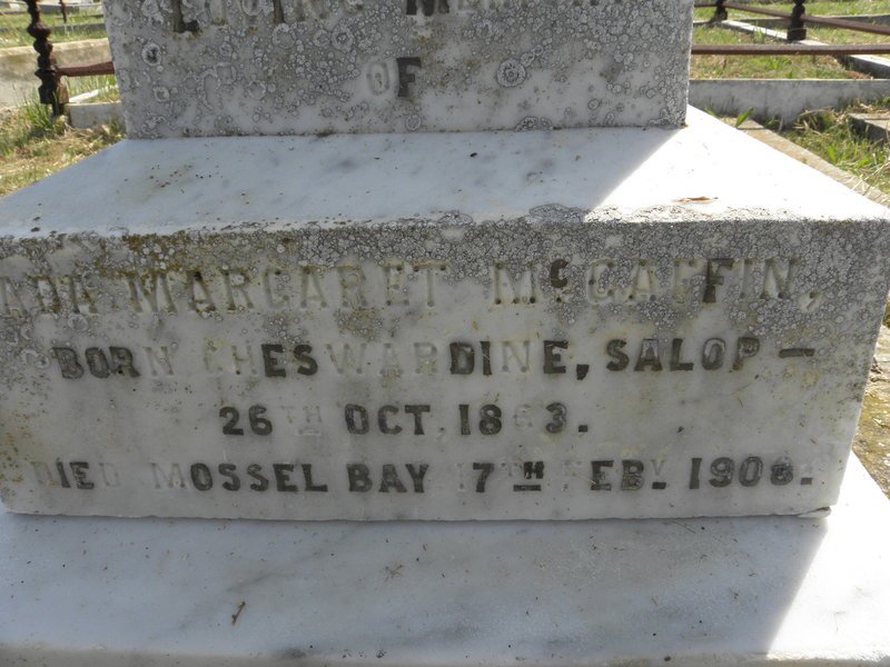 MC GAFFIN Ada Margaret 1863-1908