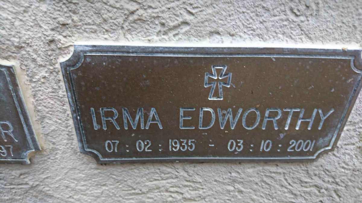 EDWORTHY Irma 1935-2001
