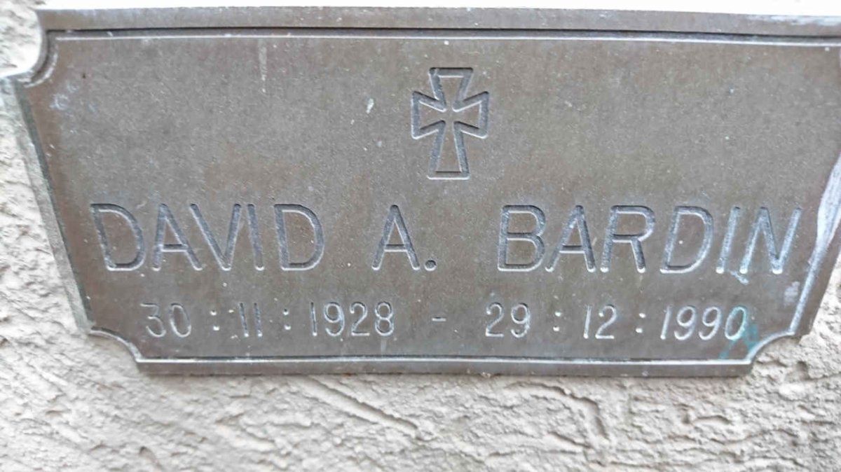 BARDIN David A. 1928-1990