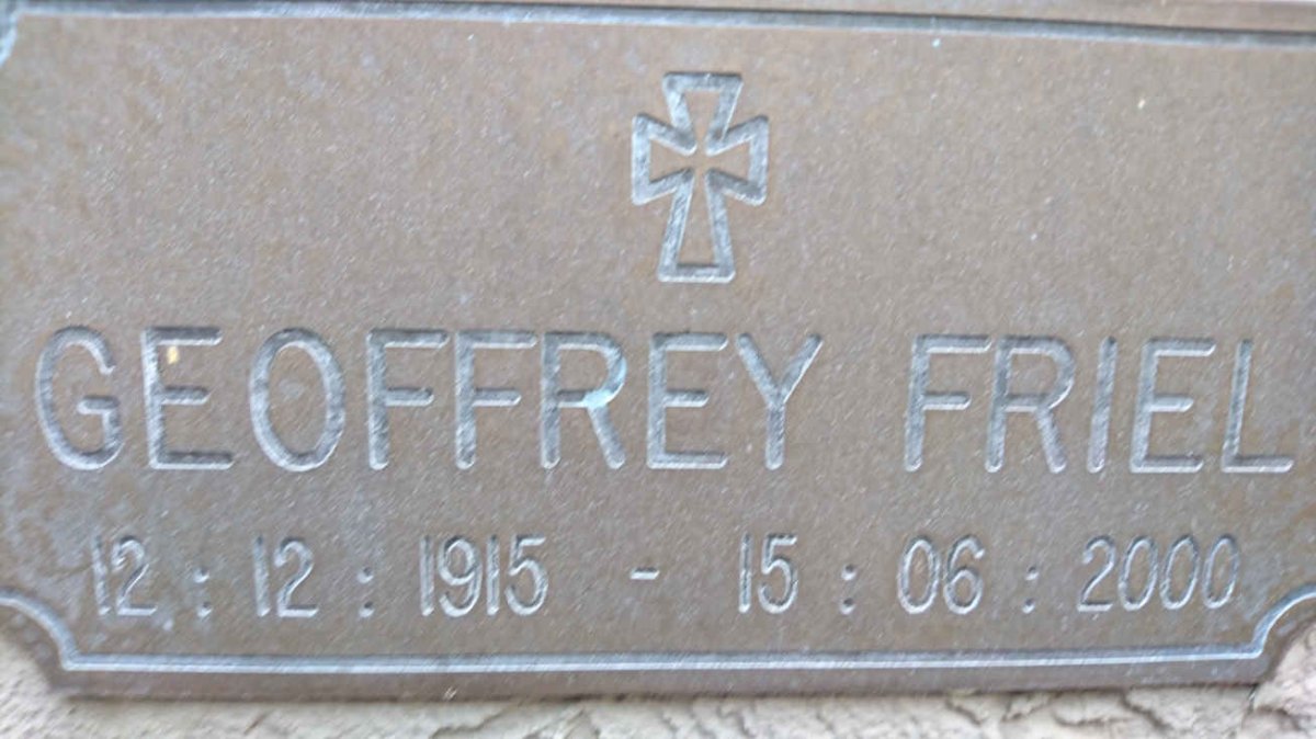 FRIEL Geoffrey 1915-2000