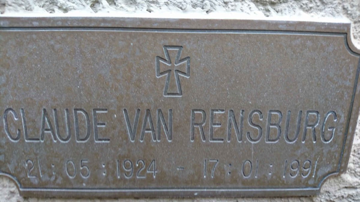 RENSBURG Claude, van 1924-1991