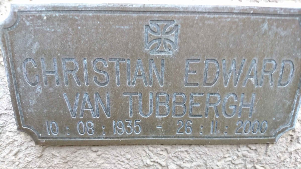 TUBBERGH Christian Edward, van 1935-2000