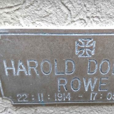 ROWE Harold Dobson 1914-1989