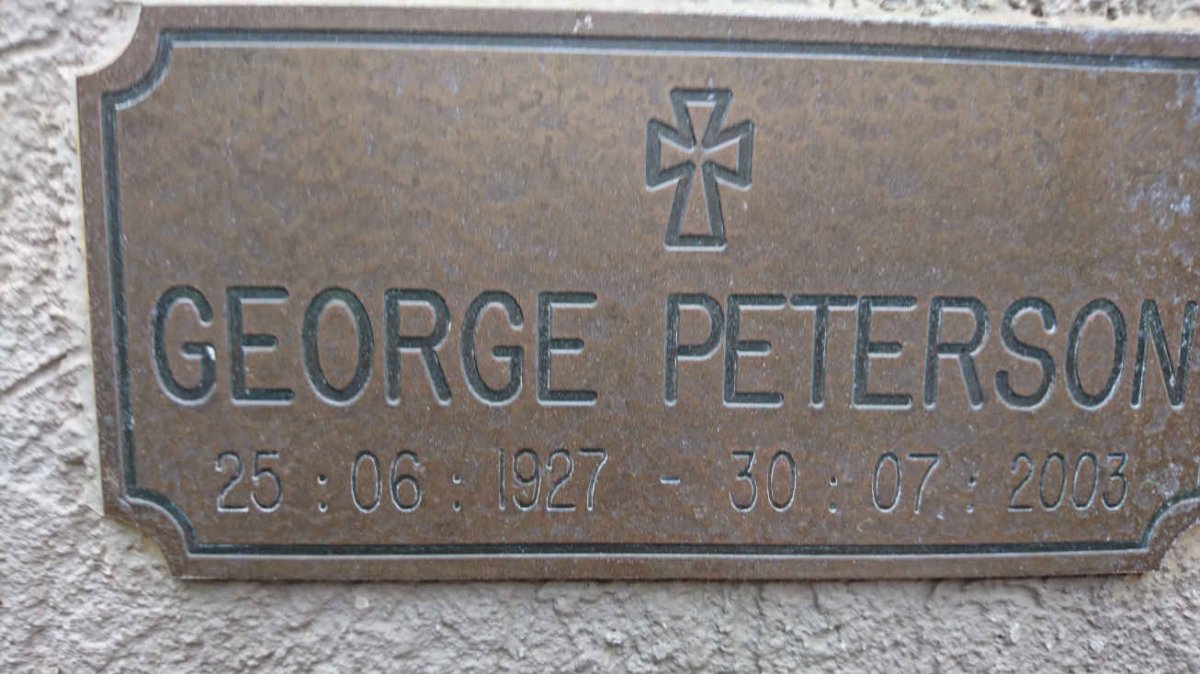 PETERSON George 1927-2003