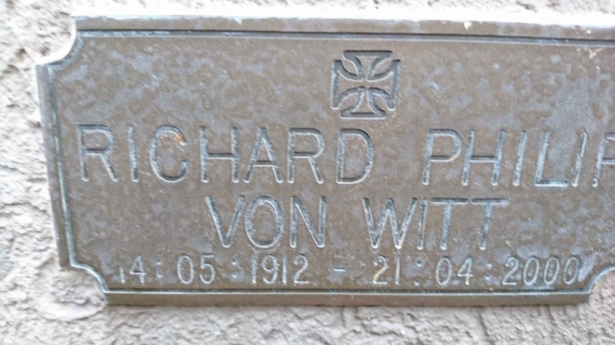 WITT Richard Philip, von 1912-2000