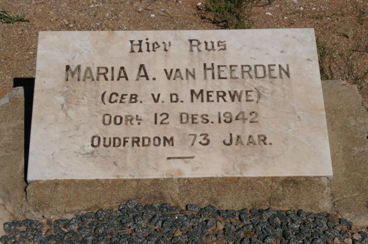 HEERDEN Maria A., van -1942 