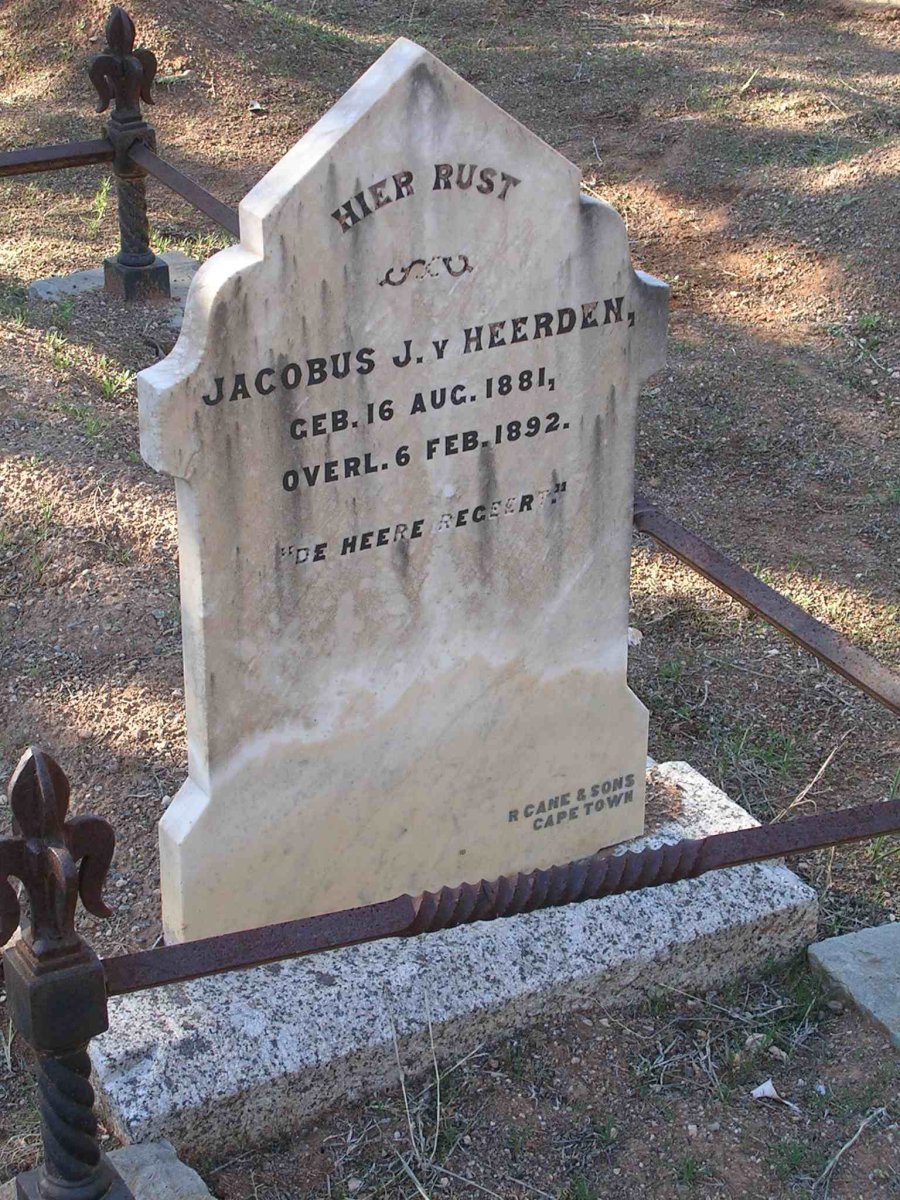 HEERDEN Jacobus J., v. 1881-1892