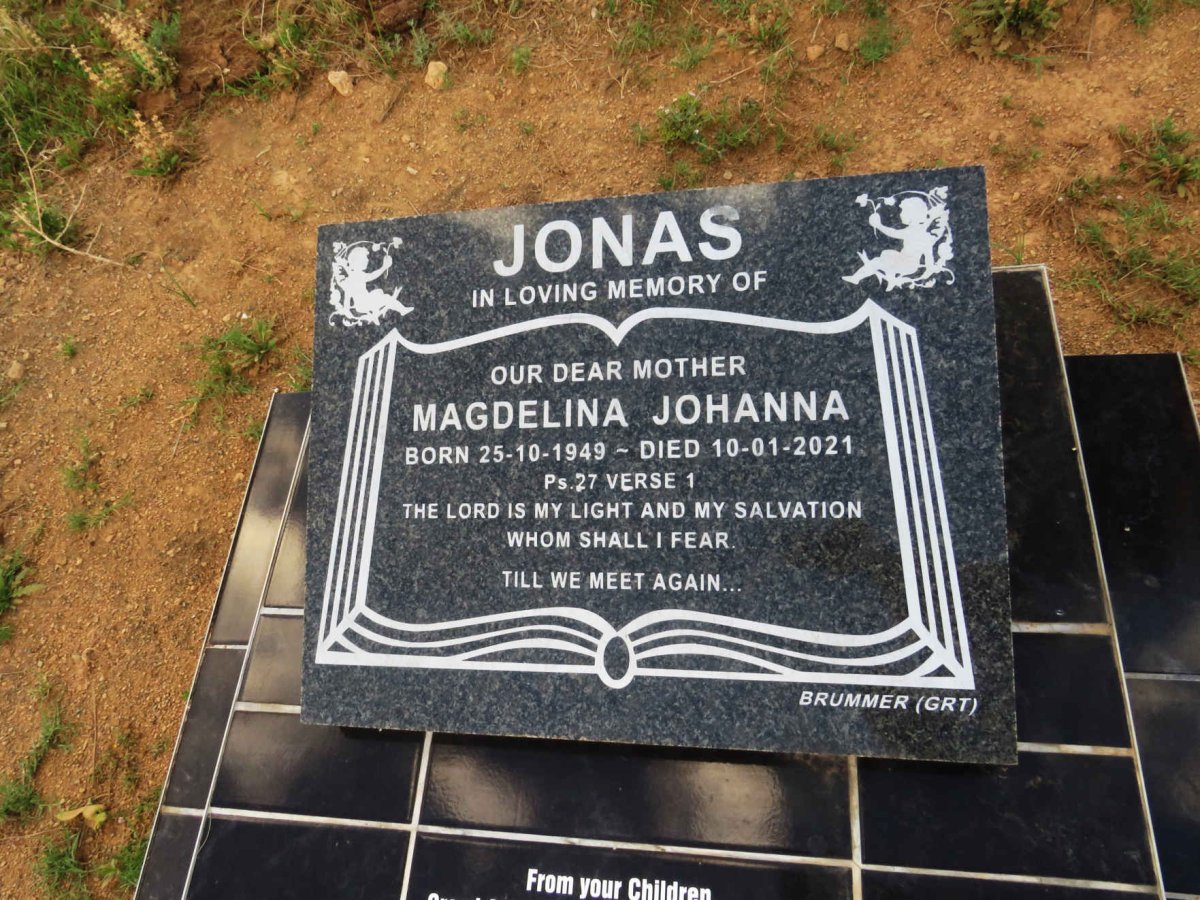 JONAS Magdelina Johanna 1949-2021