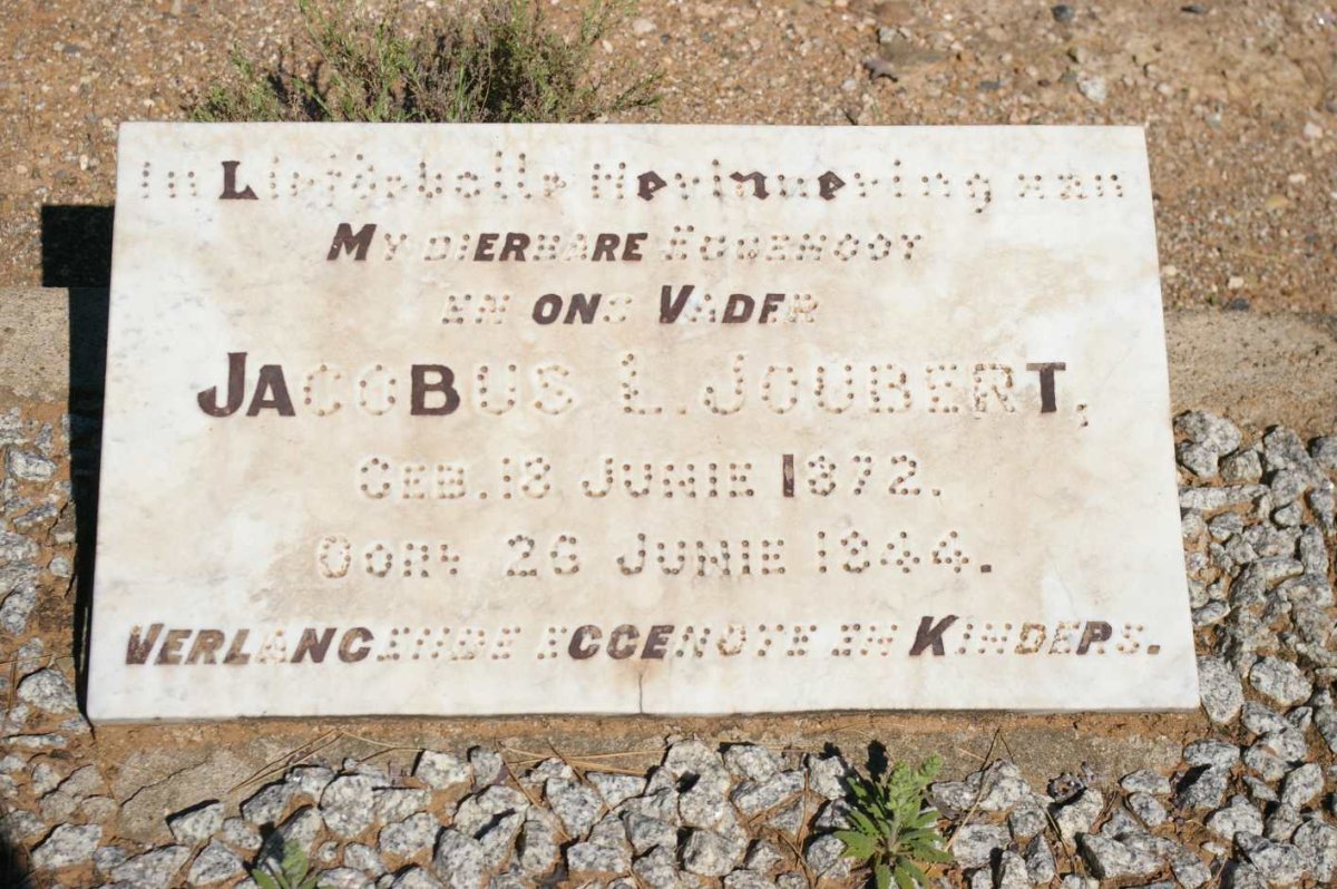JOUBERT Jacobus L. 1872-1944