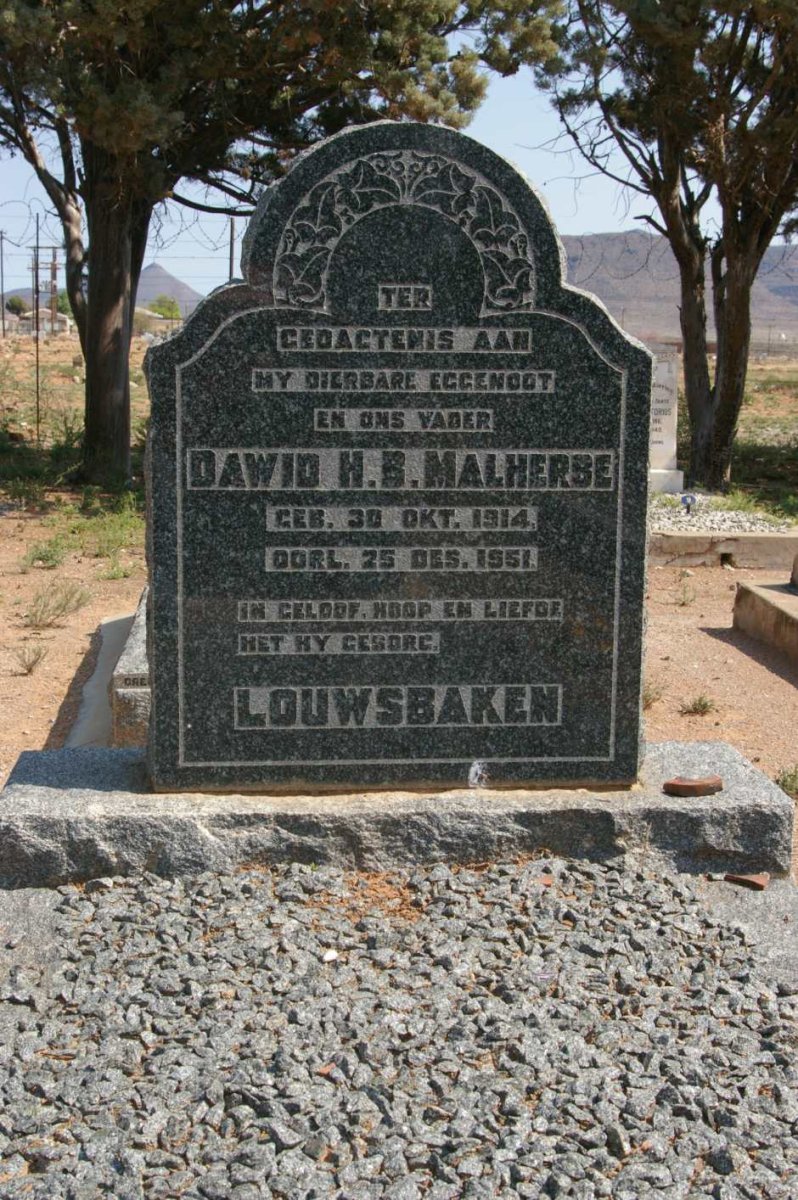 MALHERBE Dawid H.B. 1914-1951
