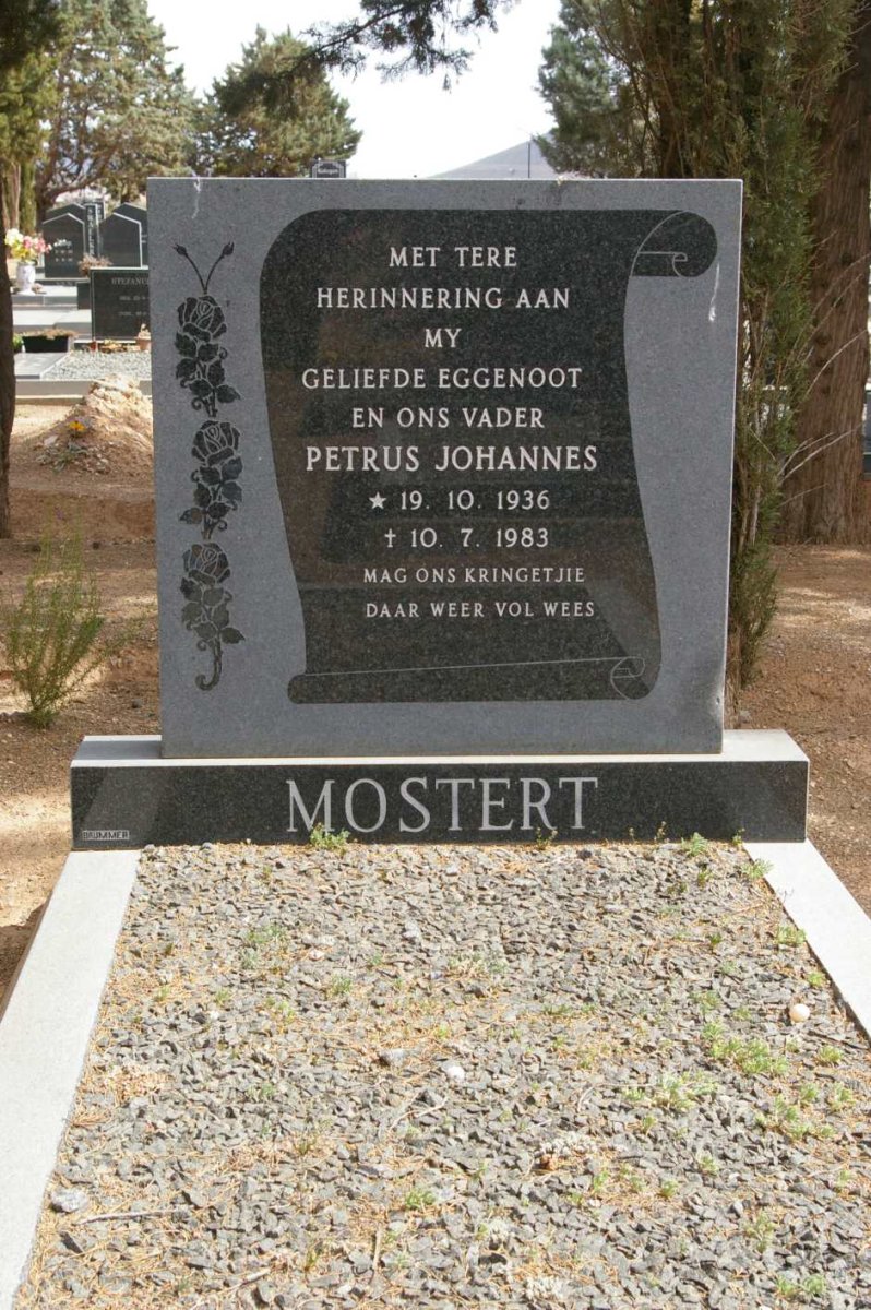 MOSTERT Petrus Johannes 1936-1983