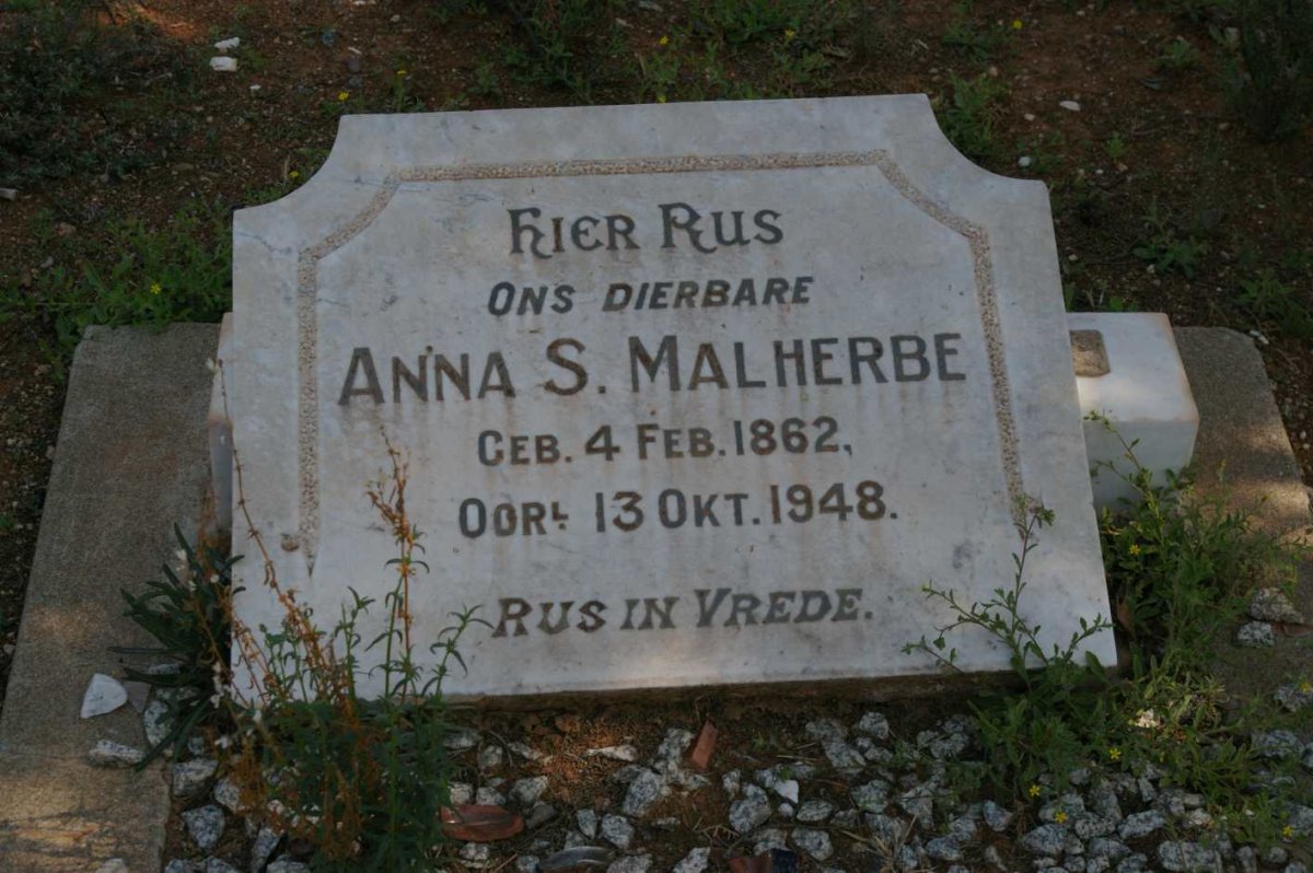 MALHERBE Anna S. 1862-1948