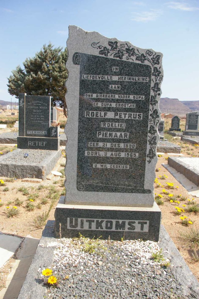 PIENAAR Roelf Petrus 1890-1965