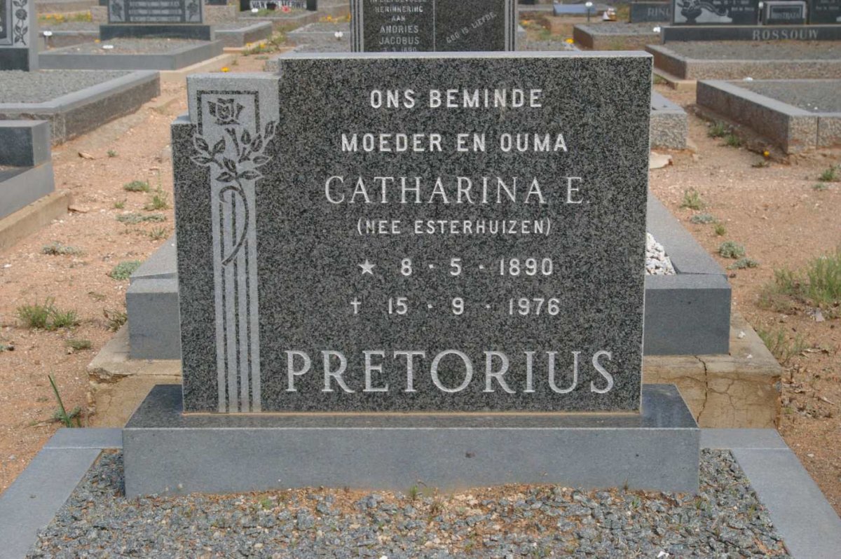 PRETORIUS Catharina E. nee ESTERHUIZEN 1890-1976