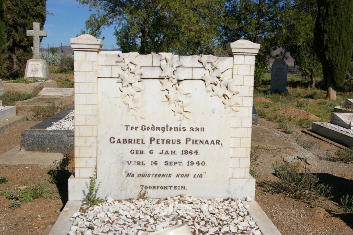PIENAAR Gabriel Petrus 1864-1940