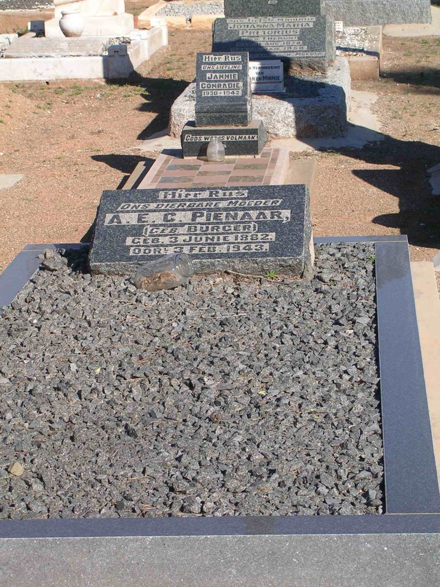 PIENAAR A.E.C. nee BURGER 1882-1943