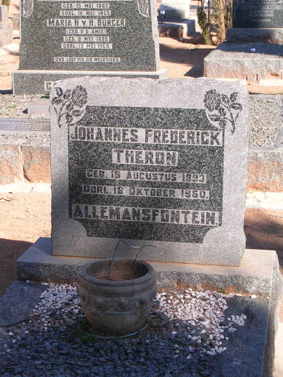 THERON Johannes Frederick 1893-1960