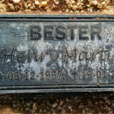 BESTER Henry Martin 1957-2019