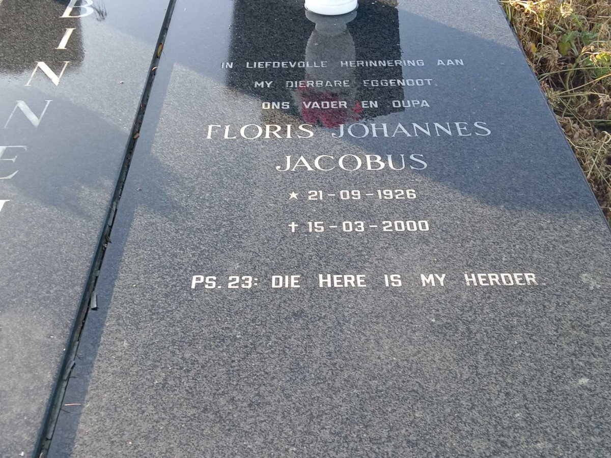 BINNEMAN Floris Johannes Jacobus 1926-2000 &amp; Huibrecht Elizabeth 1930-2016