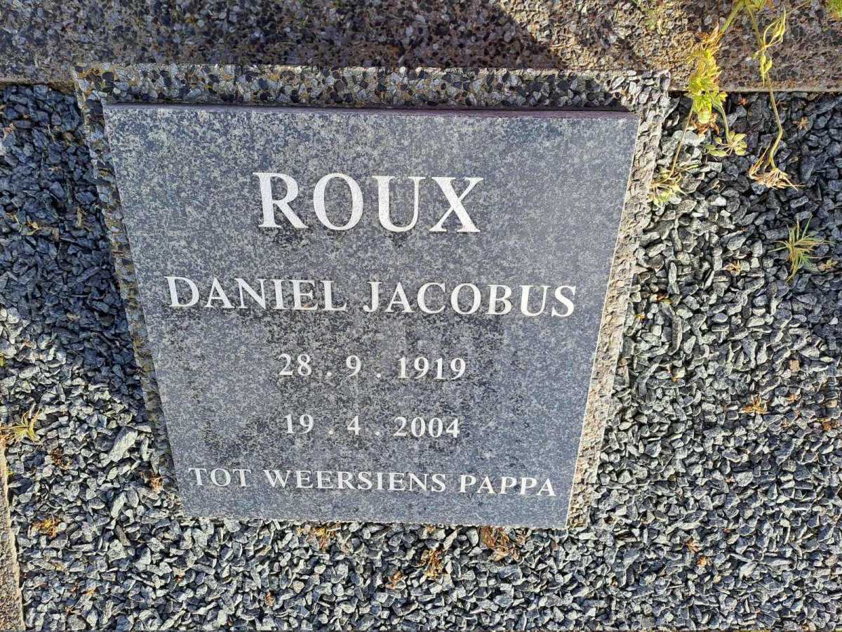 ROUX Daniel Jacobus 1919-2004