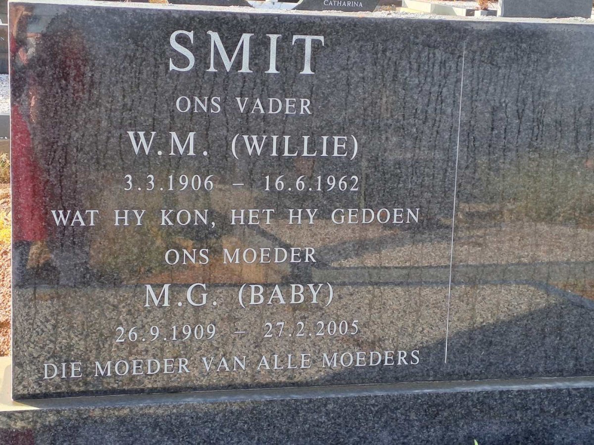 SMIT W.M. 1906-1962 &amp; M.G. 1909-2005