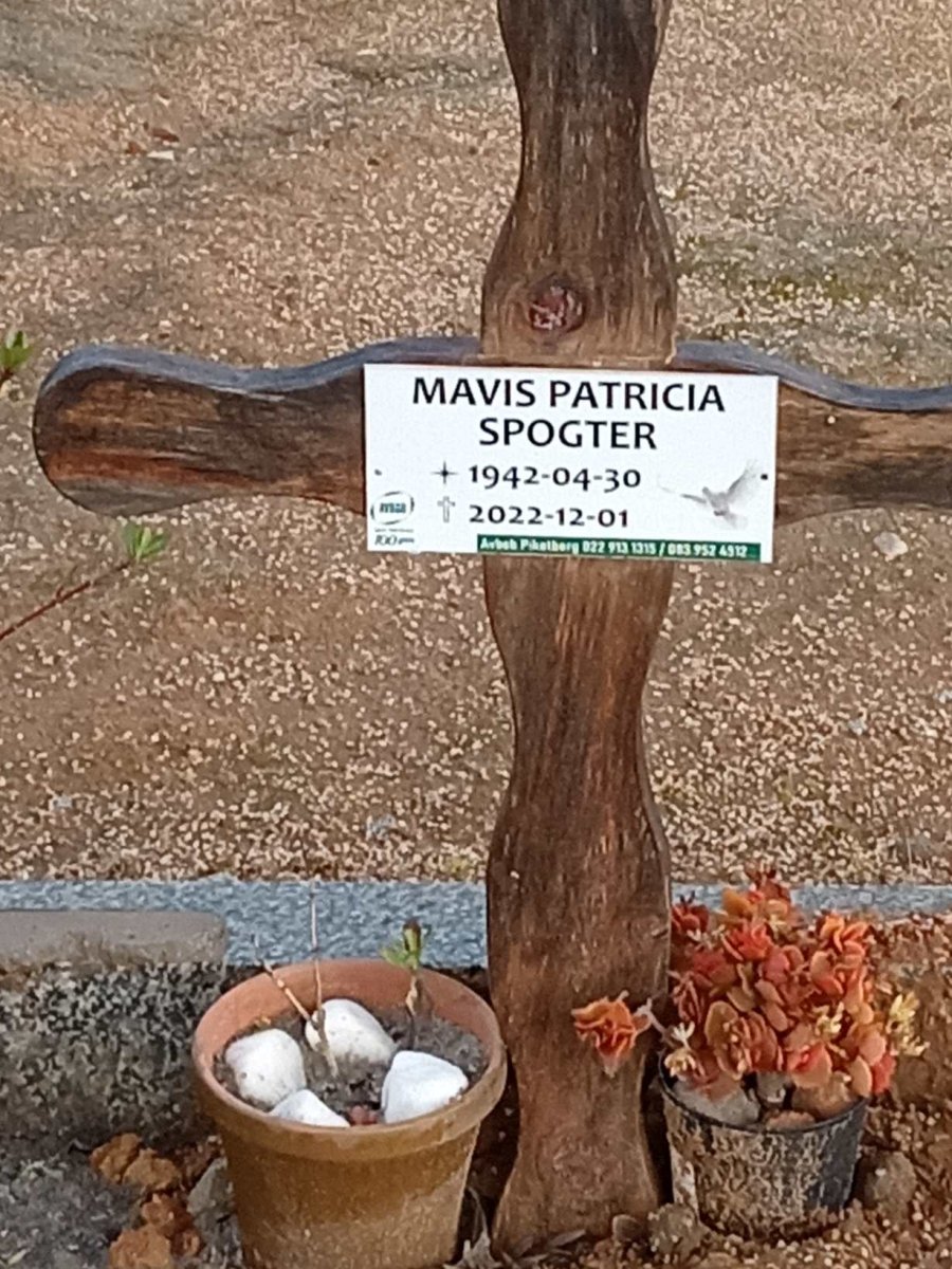 SPOGTER Frederick Nicholas 1938-2011 &amp; Mavis Patricia 1942-2022