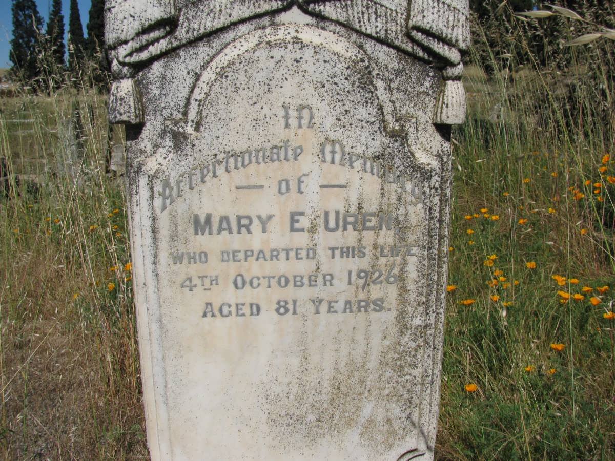UREN Mary E. -1926