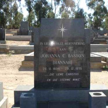 BASSON Johanna C. 1894-1975