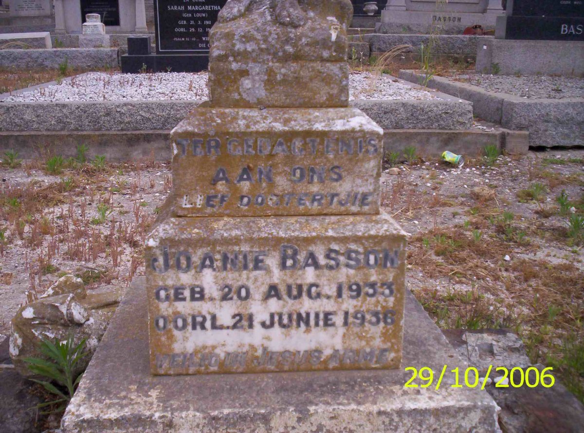 BASSON Joanie 1933-1936