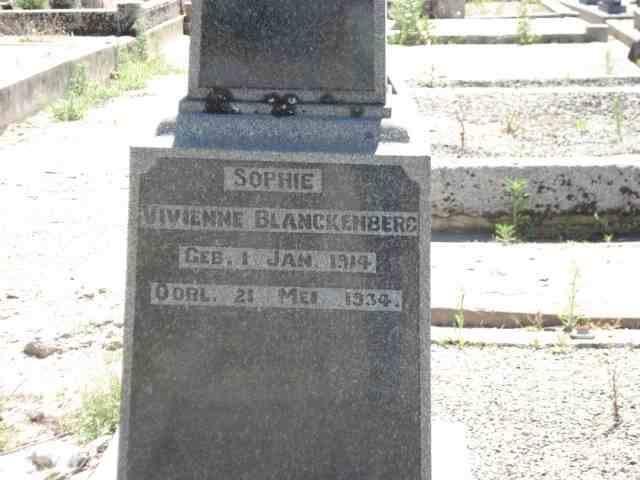 BLANCKENBERG Sophie Vivienne 1914-1934