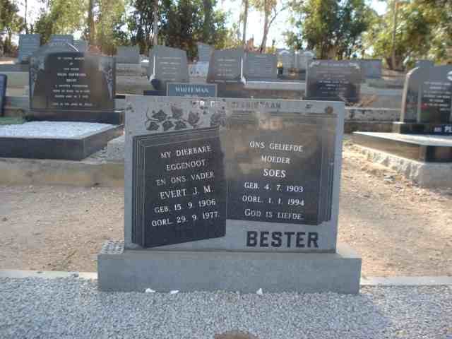 BESTER Evert J.M. 1906-1977 &amp; Soes 1903-1994
