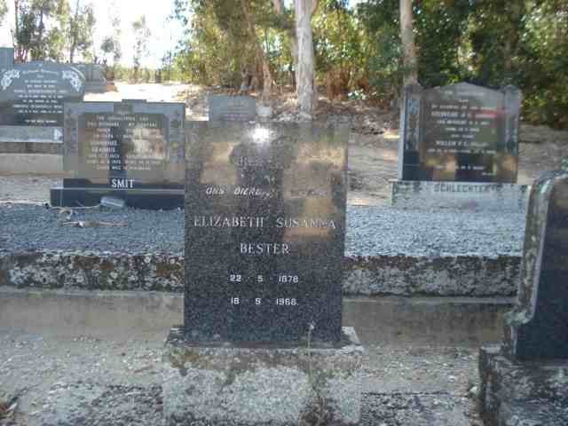 BESTER Elizabeth Susanna 1878-1968