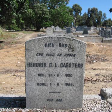 CARSTENS Hendrik C.L. 1920-1954