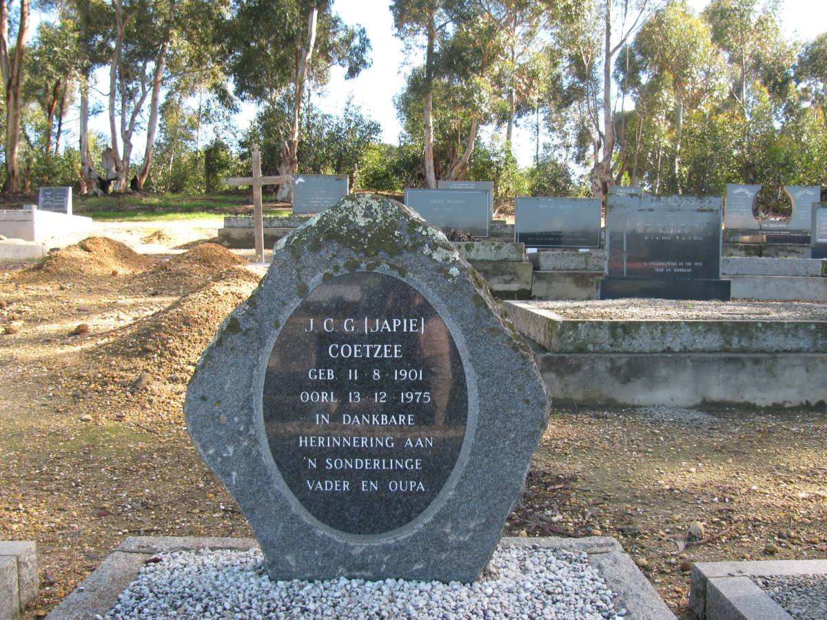 COETZEE J.C.G 1901-1975
