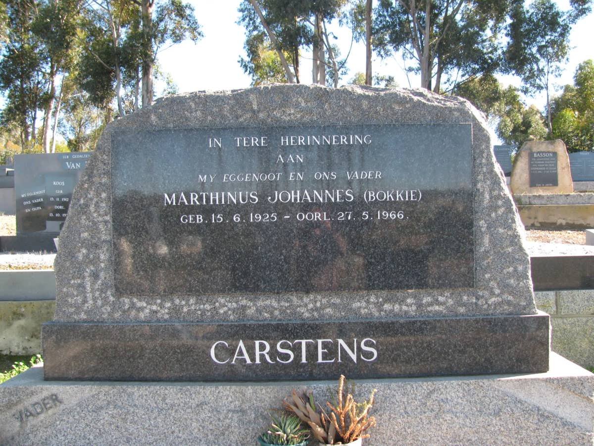 CARSTENS Marthinus Johannes 1925-1966