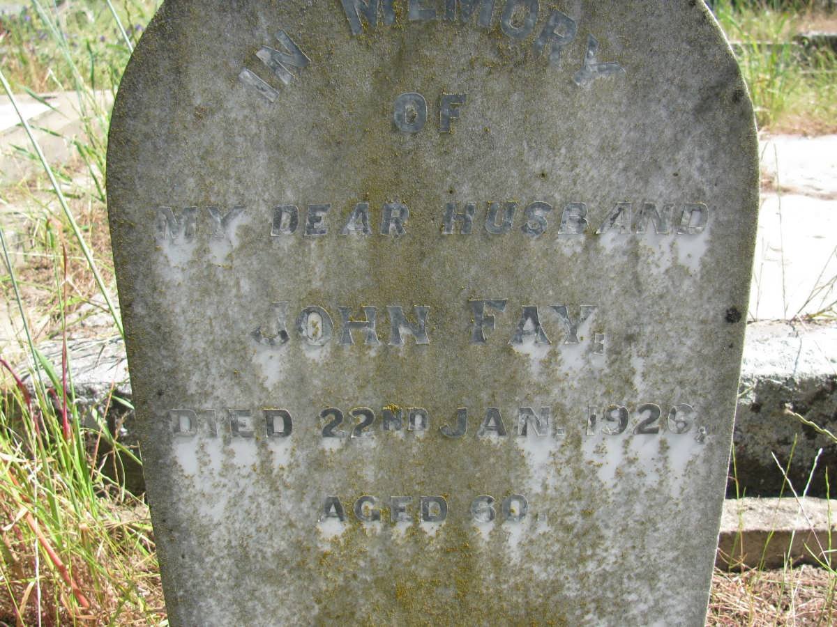 FAY John -1926
