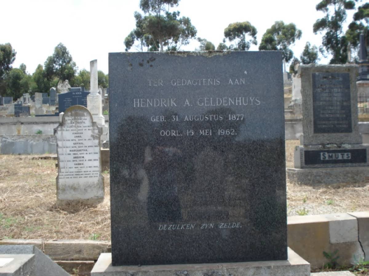 GELDENHUYS Hendrik A. 1877-1962