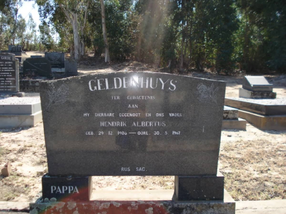 GELDENHUYS Hendrik Albertus 1906-1967