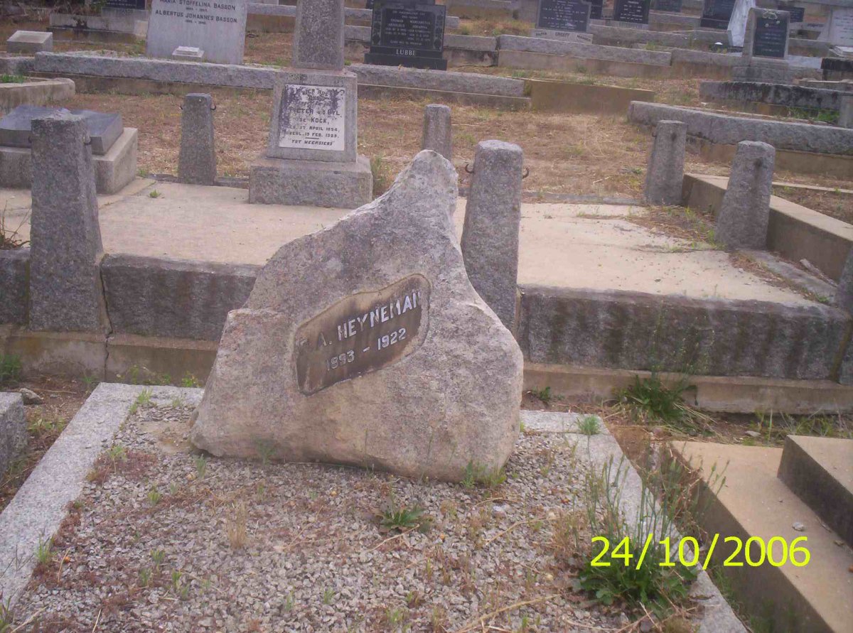 HEYNEMAN F.A. 1893-1922
