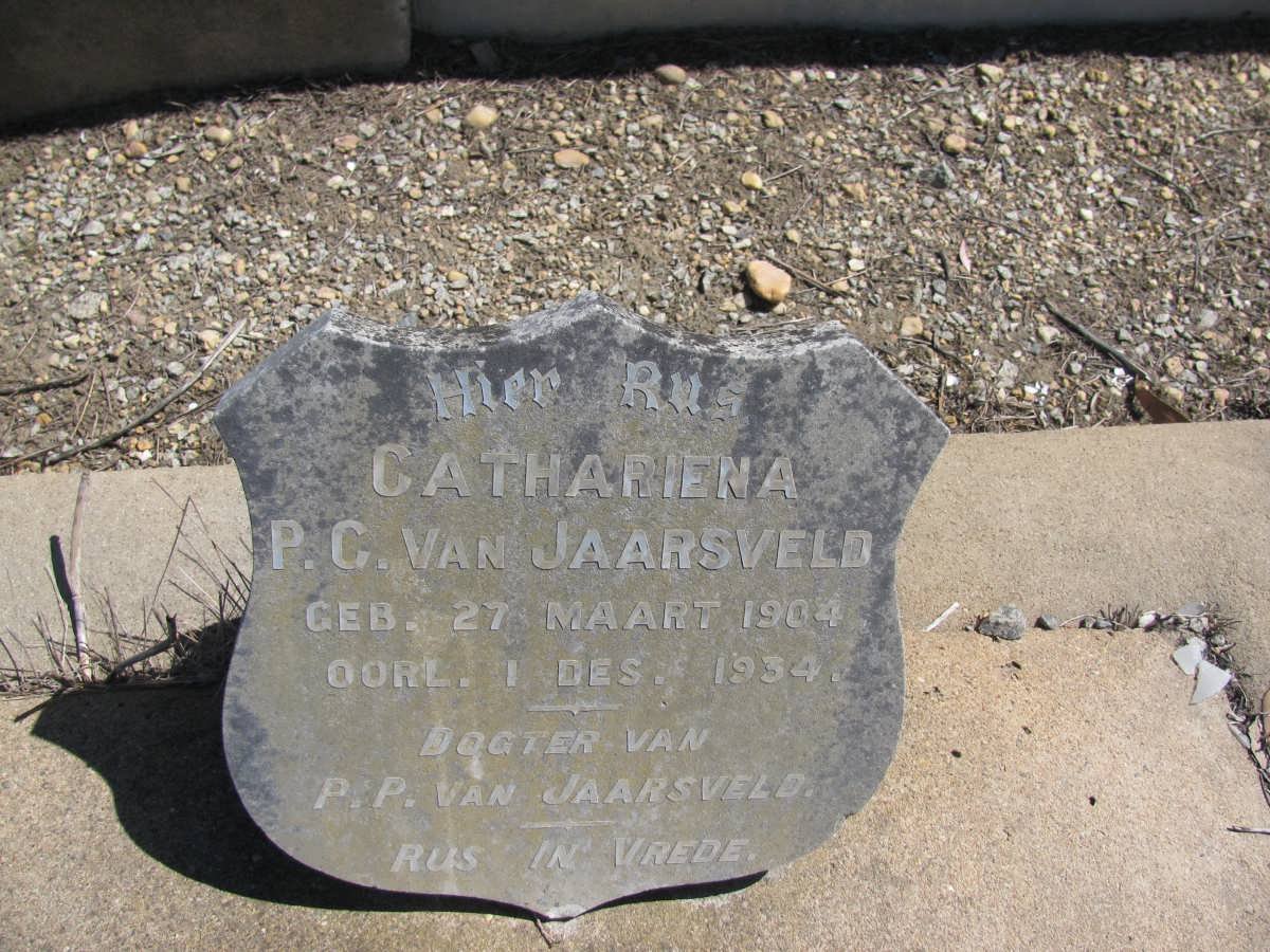 JAARSVELD Cathariena P.C., van 1904-1934