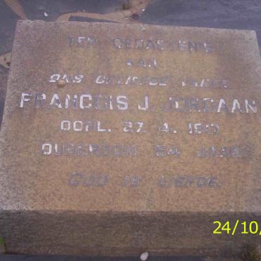 JORDAAN Francois J. -1917