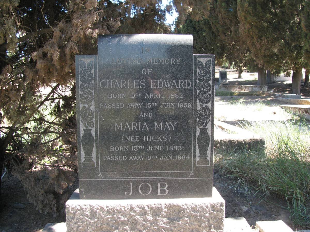 JOB Charles Edward 1882-1959 &amp; Maria May HICKS 1883-1964