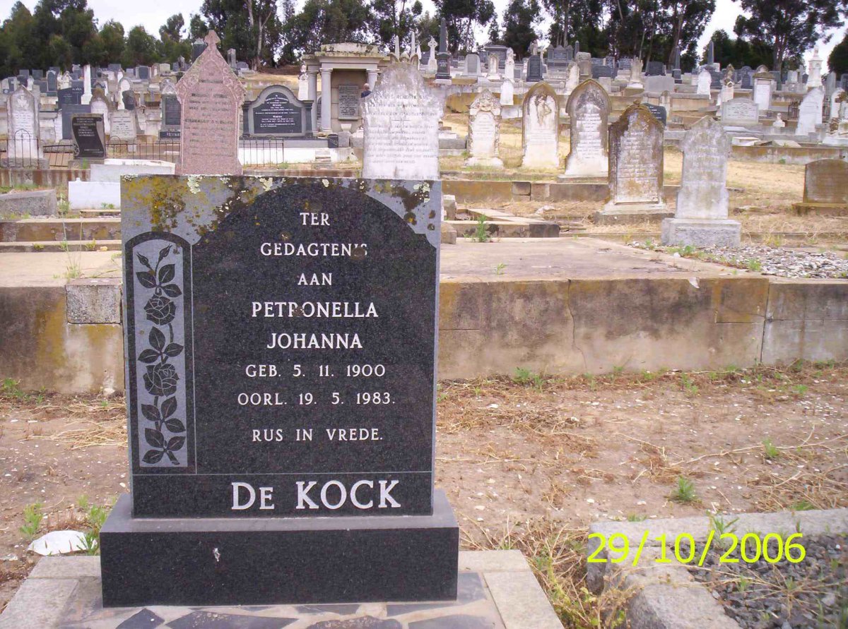 KOCK Petronella Johanna, de 1900-1983