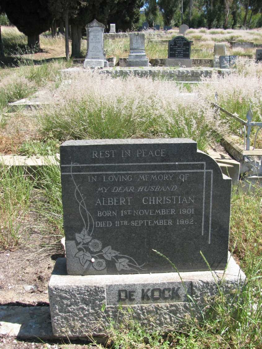 KOCK Albert Christian, de 1901-1962