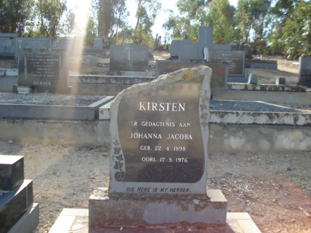 KIRSTEN Johanna Jacoba 1898-1976