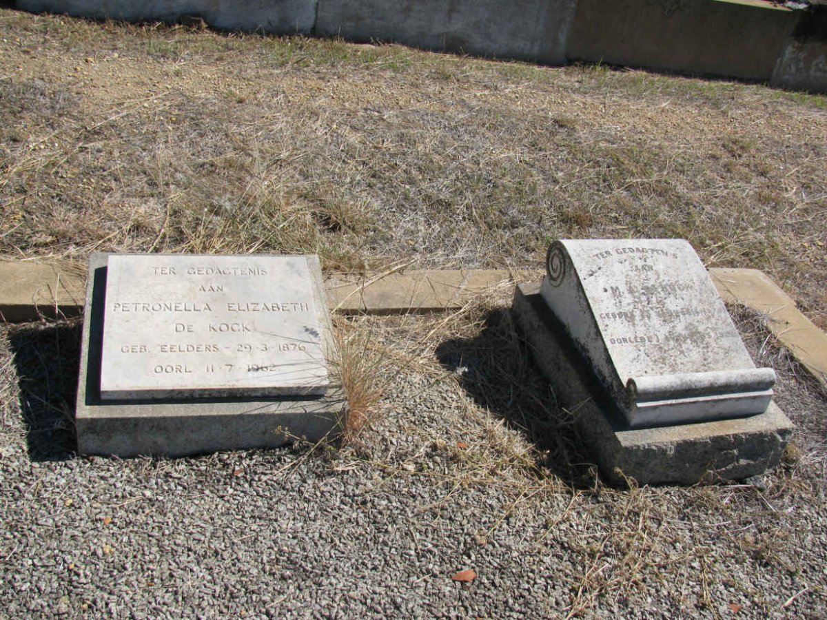 KOCK M.A., de 1870-1929 &amp; Petronella Elizabeth EELDERS 1876-1962