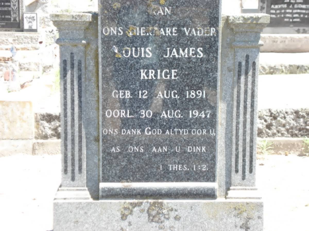 KRIGE Louis James 1891-1947