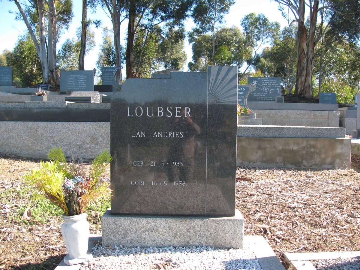 LOUBSER Jan Andries 1933-1978