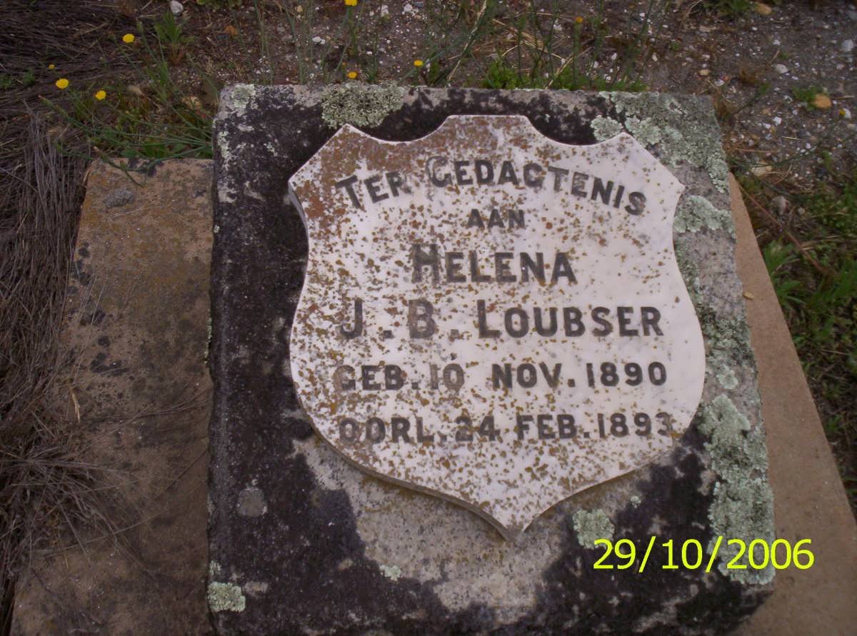 LOUBSER Helen J.B. 1890-1893