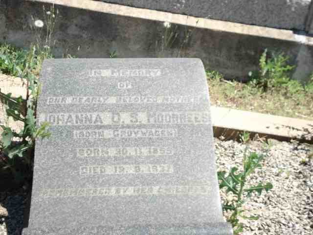 MOORREES Johanna D.S. nee CRUYWAGEN 18??-19?7